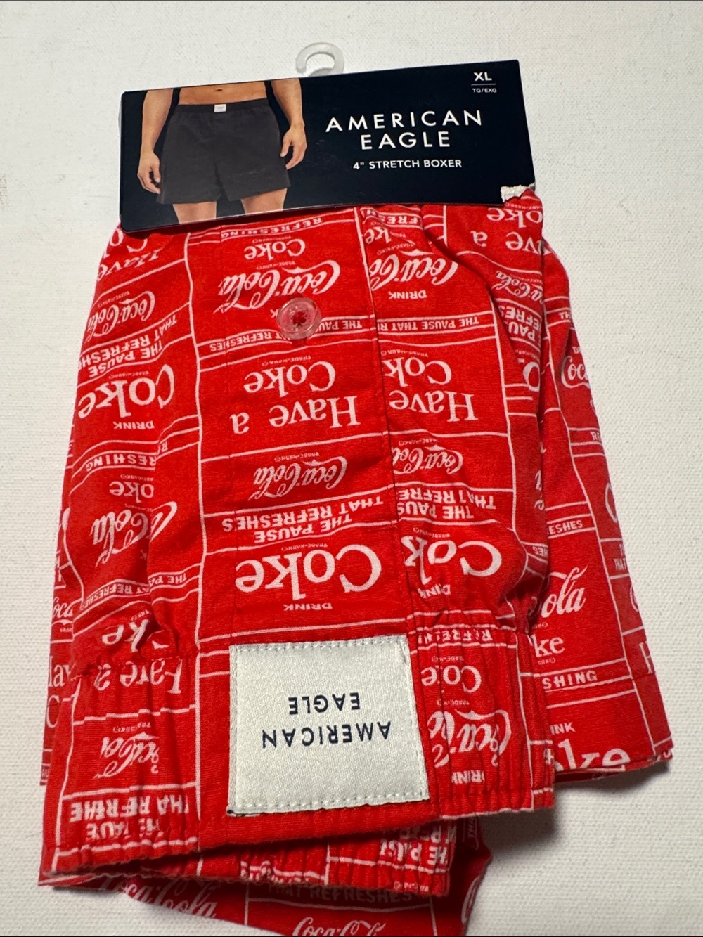 Coke Boxers Mens XL American Eagle